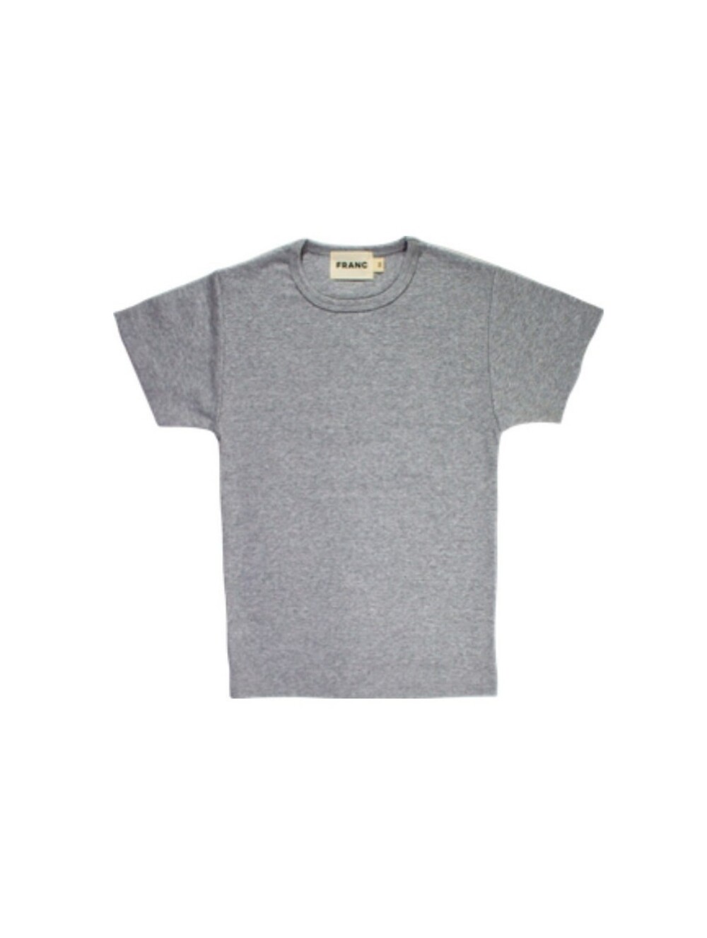 The Baby Ribbed Tee In Gray - Picture 2 of 7
